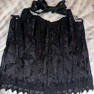 Frederick's of Hollywood Black Lace Halter